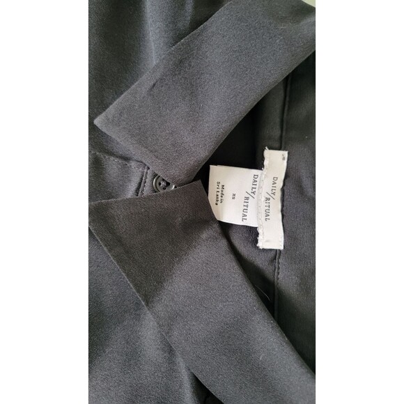 Georgette Fluid Drape Long-Sleeve Button Down Shirt Dress Sz XS - Picture 6 of 6